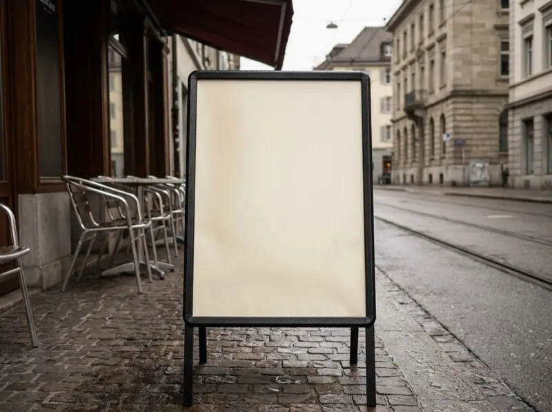 Café-Eingang · IP65 — Vitria E-Paper Display