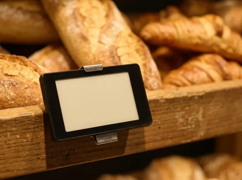 Bäckerei-Vitrine — Vitria E-Paper Display