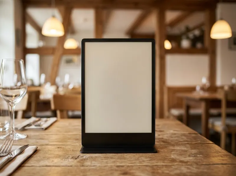 Restaurant-Tisch — Vitria E-Paper Display